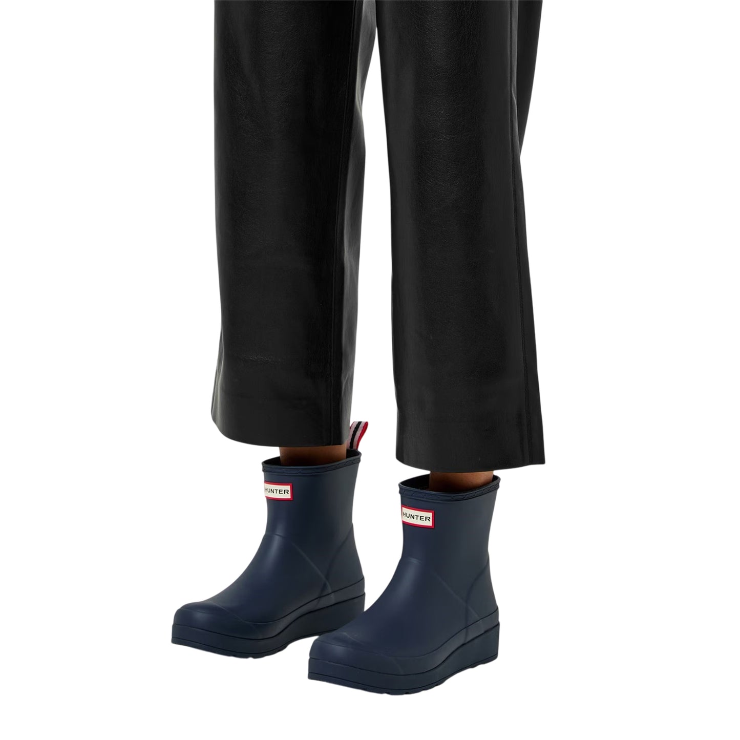 Blue - Lifestyle - Hunter Womens-Ladies Play Short Wellington Boots