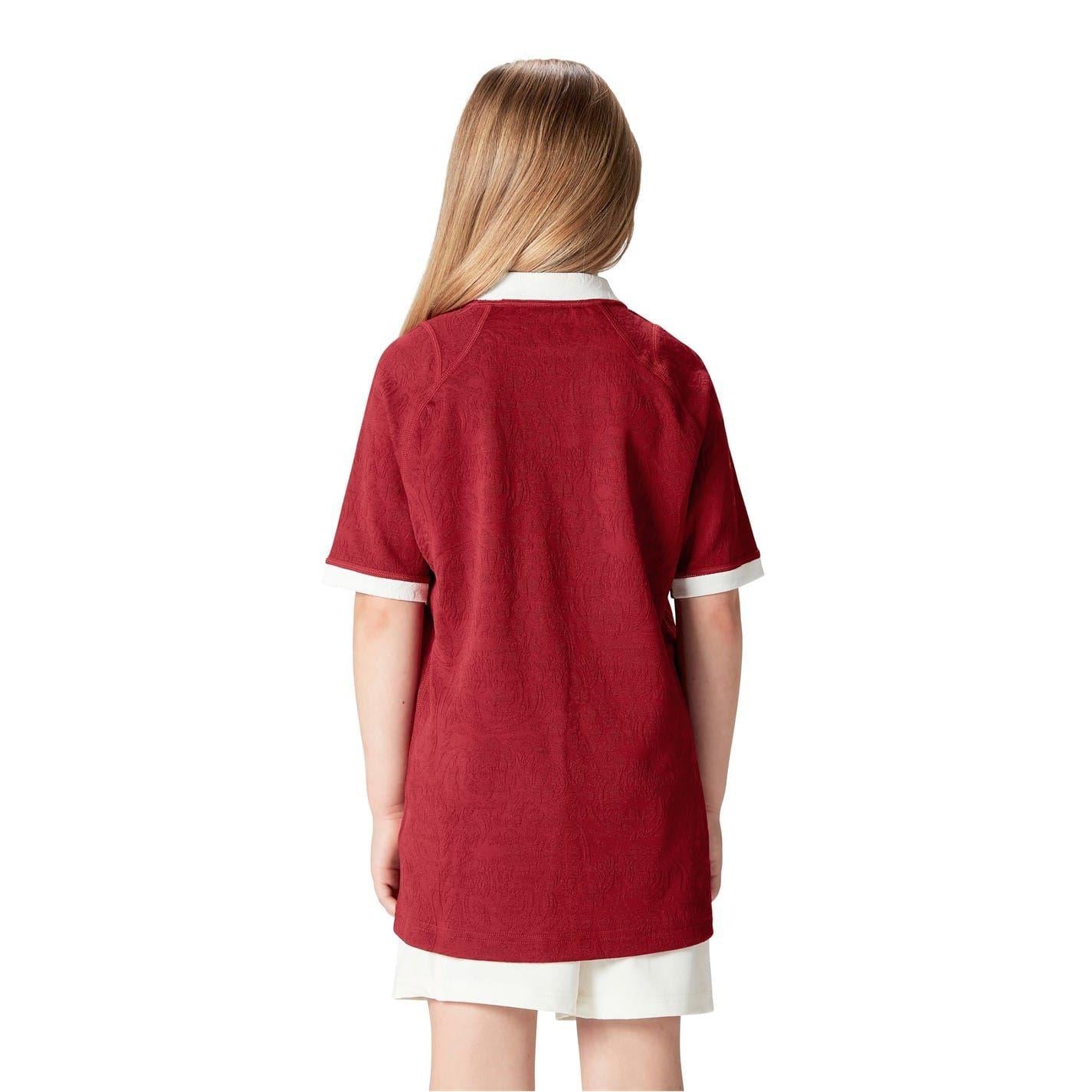 Red Dahlia - Back - Canterbury Childrens-Kids 2024 British & Irish Lions Rugby Shirt