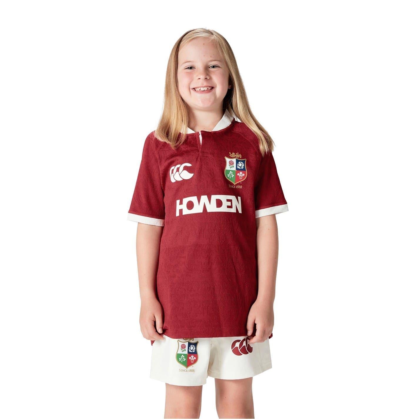 Red Dahlia - Lifestyle - Canterbury Childrens-Kids 2024 British & Irish Lions Rugby Shirt