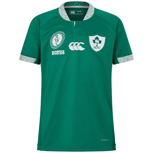 Green - Front - Canterbury Childrens-Kids Ireland Rugby Shirt