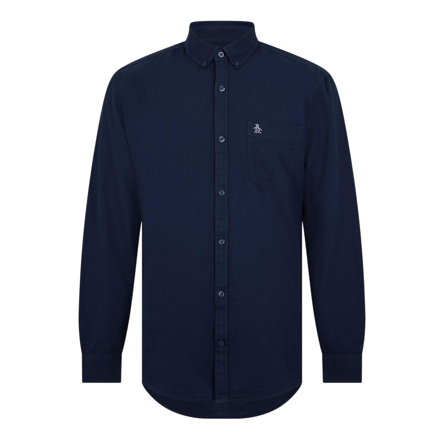 Yale Blue - Front - Original Penguin Mens Oxford Long-Sleeved Button-Down Shirt