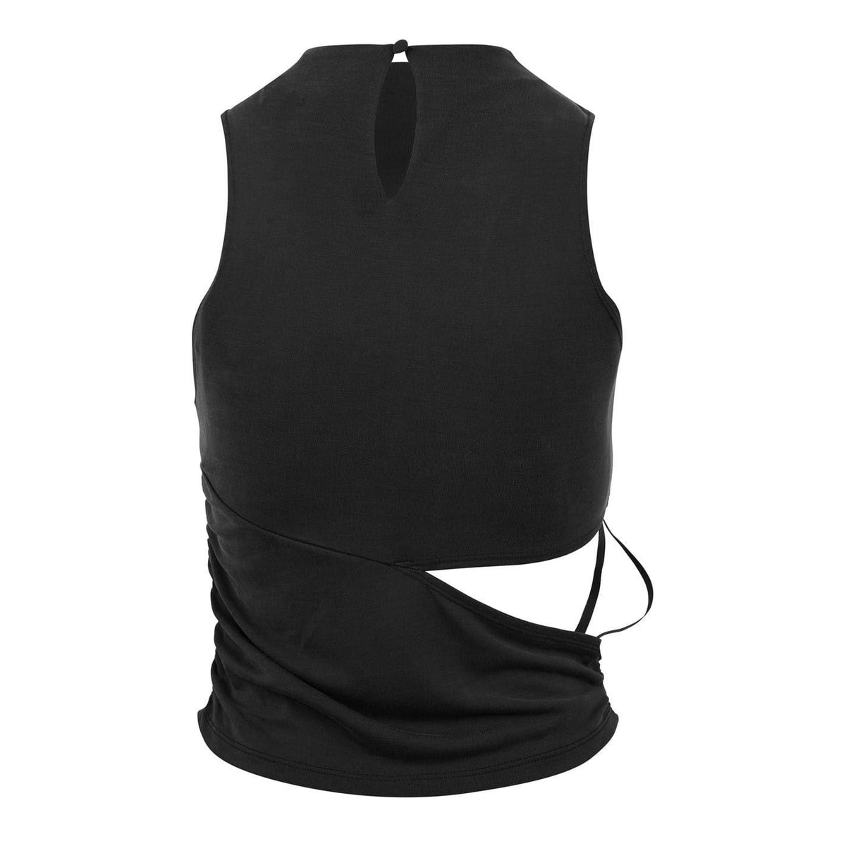Black - Back - Jack Wills Womens-Ladies Cut Out Slim Tank Top