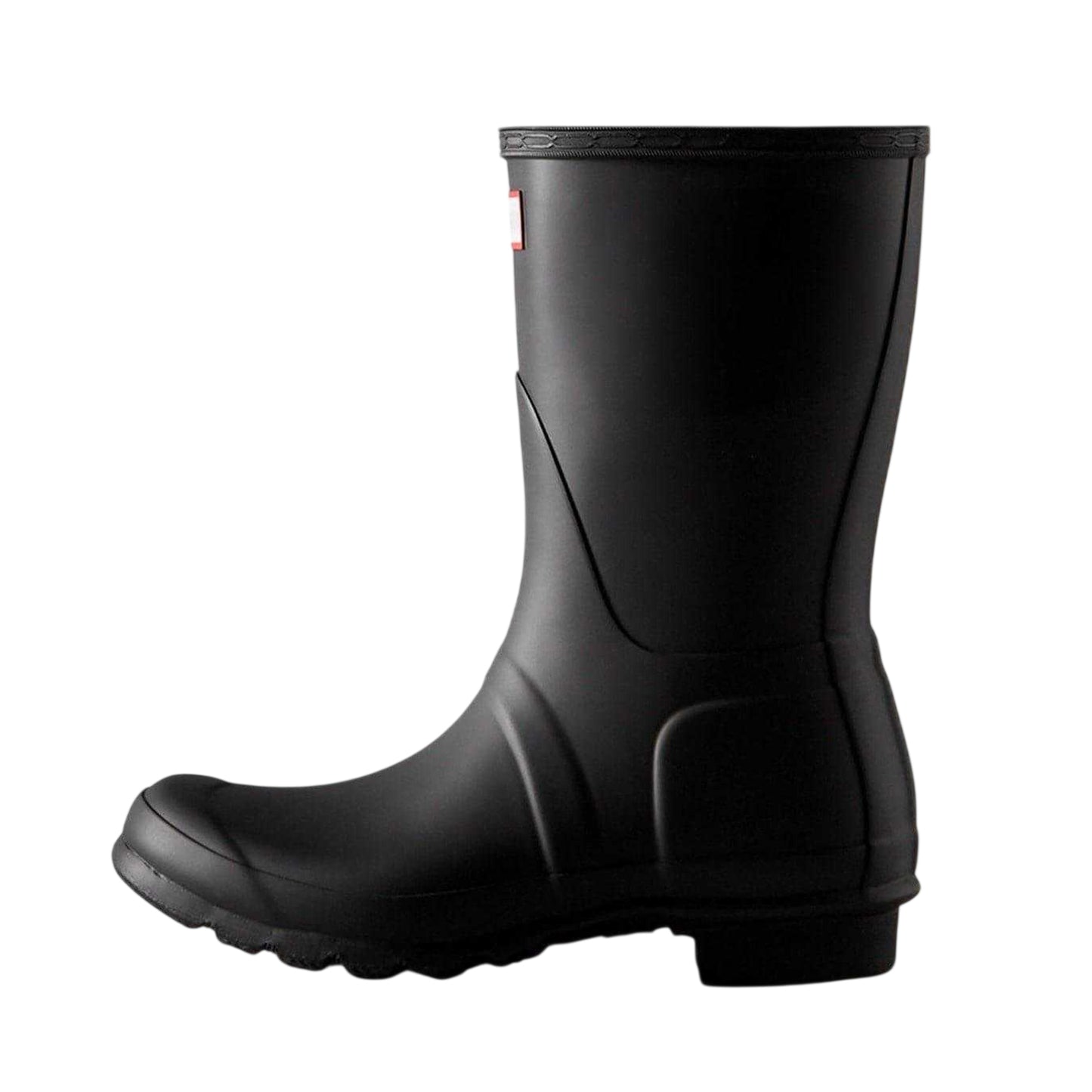 Black - Back - Hunter Womens-Ladies Original Logo Short Wellington Boots