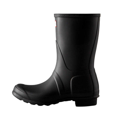 Black - Back - Hunter Womens-Ladies Original Logo Short Wellington Boots