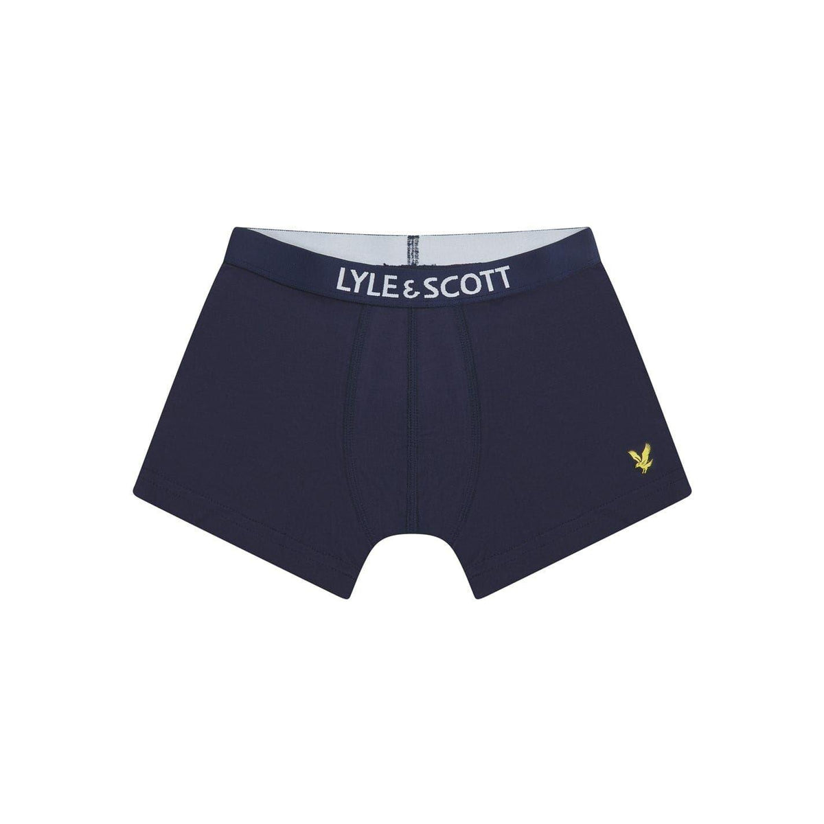 Peacoat - Back - Lyle & Scott Boys Logo Briefs (Pack of 3)