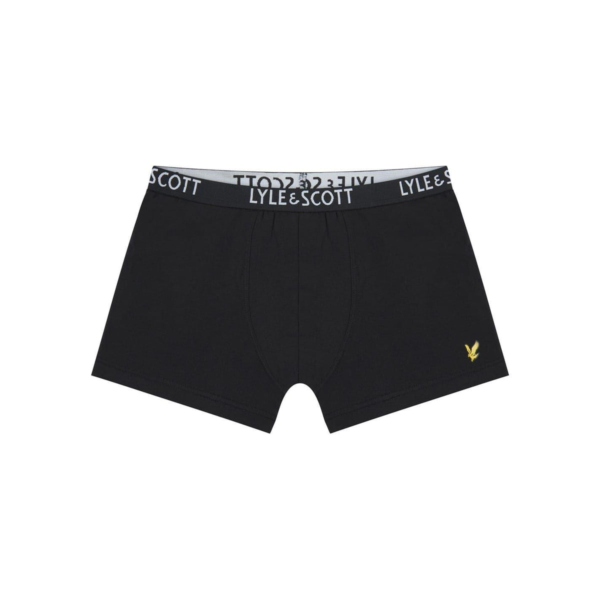 Black-Blue-Red - Back - Lyle & Scott Boys Logo Briefs (Pack of 3)