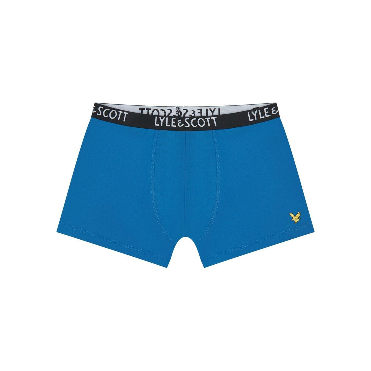 Black-Blue-Red - Side - Lyle & Scott Boys Logo Briefs (Pack of 3)