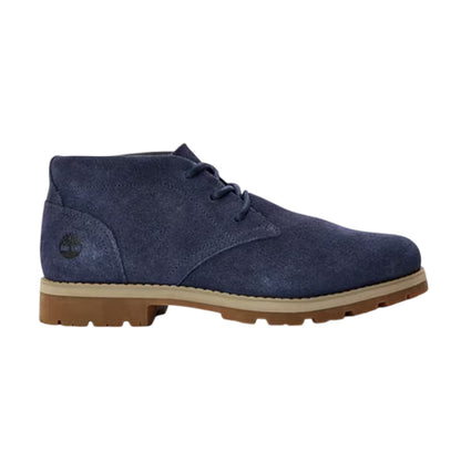 Navy - Front - Timberland Mens Suede Waterproof Chukka Boots