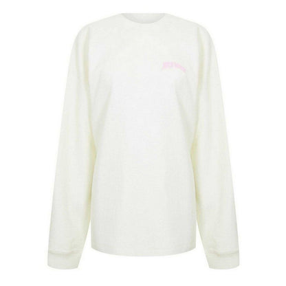 Vintage White - Front - Jack Wills Womens-Ladies Waffle Sweatshirt