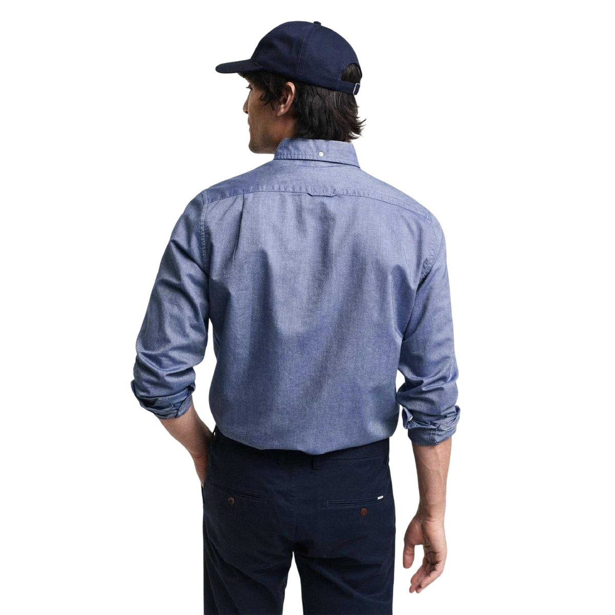 Blue - Back - Gant Mens Classic Oxford Button-Down Shirt