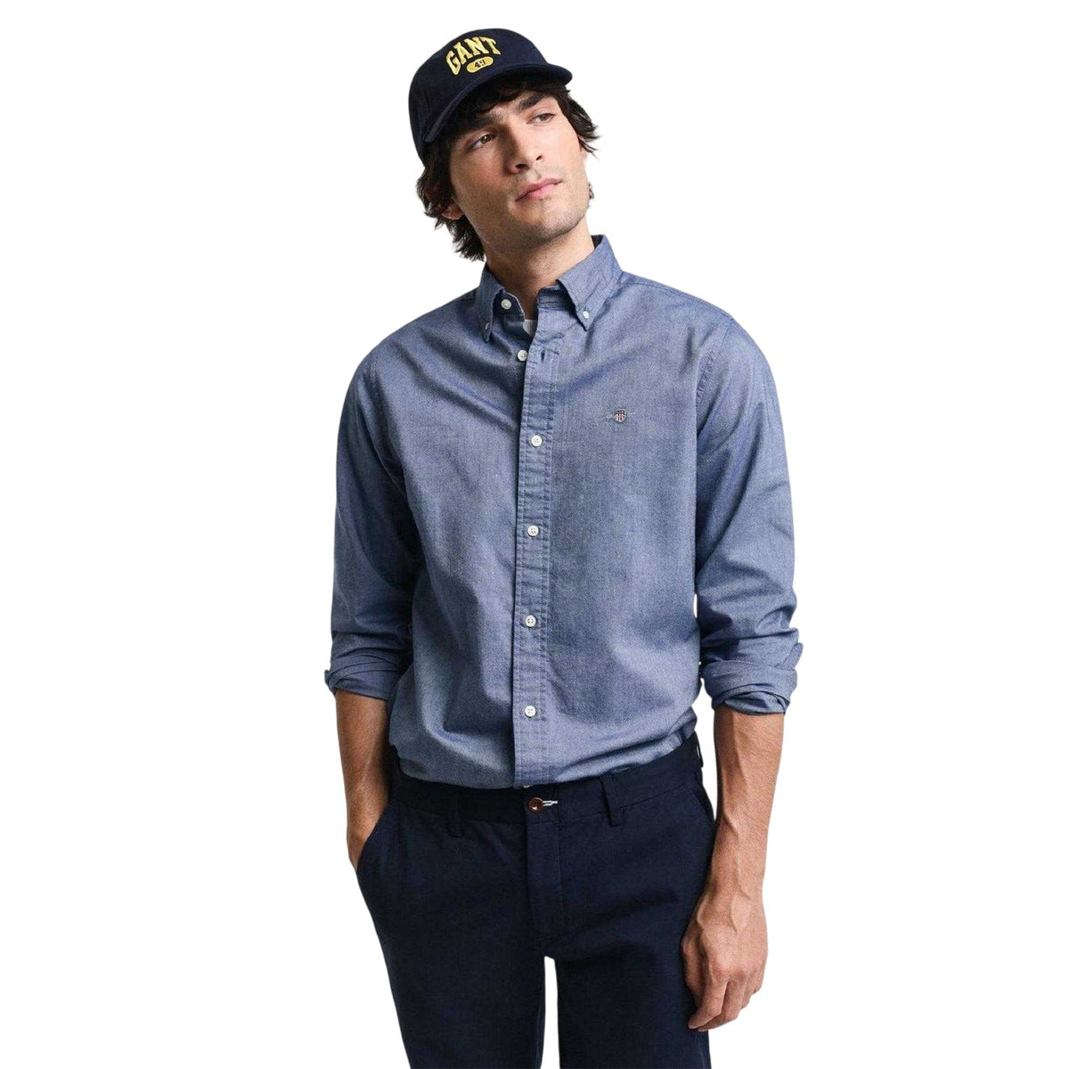 Blue - Lifestyle - Gant Mens Classic Oxford Button-Down Shirt