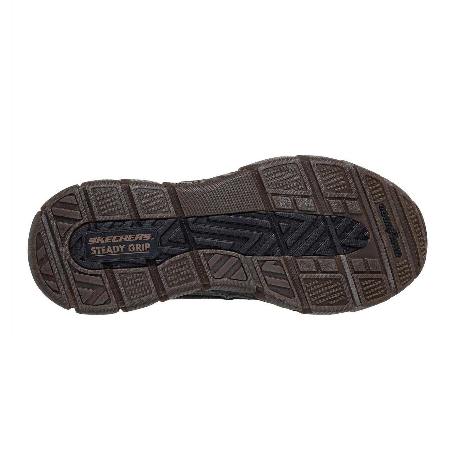 Chocolate-Black - Pack Shot - Skechers Mens Deere Waterproof Mid Cut Hiking Boots