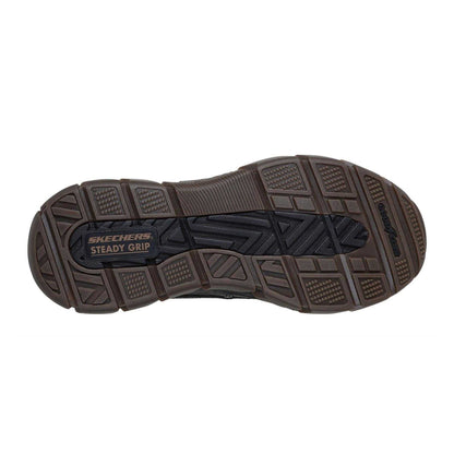 Chocolate-Black - Pack Shot - Skechers Mens Deere Waterproof Mid Cut Hiking Boots