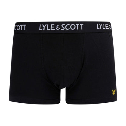 Core Black - Back - Lyle & Scott Mens Plain Boxer Briefs (Pack of 10)