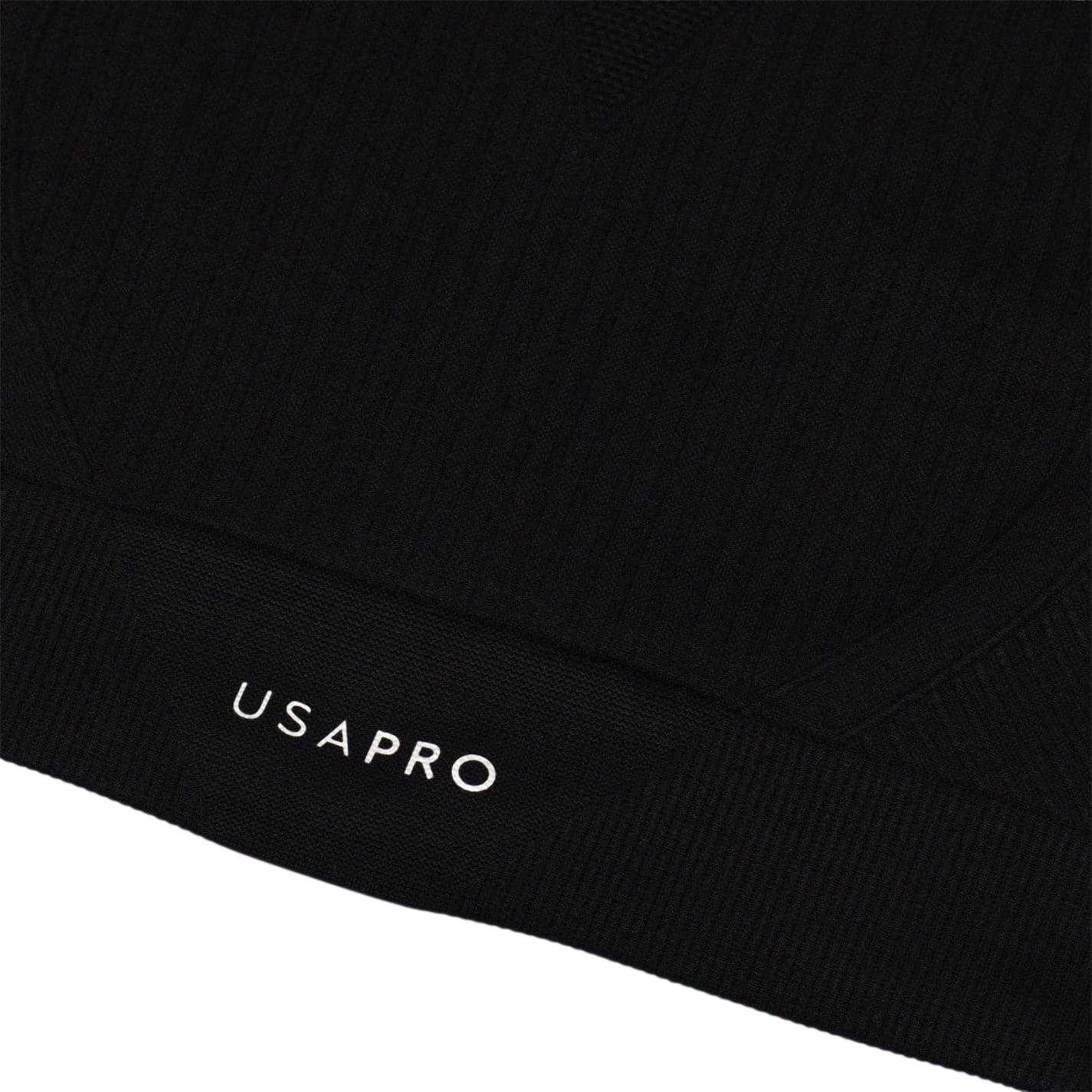 Black - Lifestyle - USA Girls Pro Seamless Crop Top