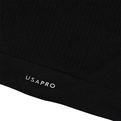 Black - Lifestyle - USA Girls Pro Seamless Crop Top