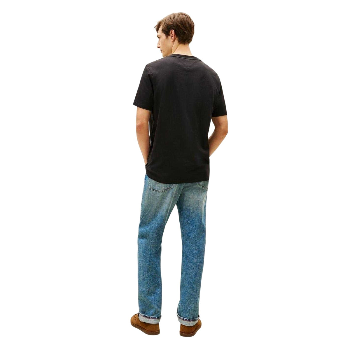 Black - Back - Tommy Hilfiger Mens Modern Crew Neck T-Shirt