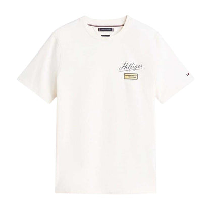 Ivory - Front - Tommy Hilfiger Mens Modern Crew Neck T-Shirt