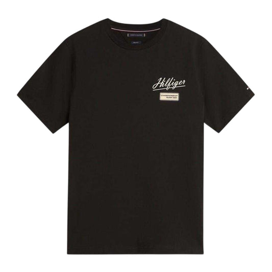 Black - Front - Tommy Hilfiger Mens Modern Crew Neck T-Shirt