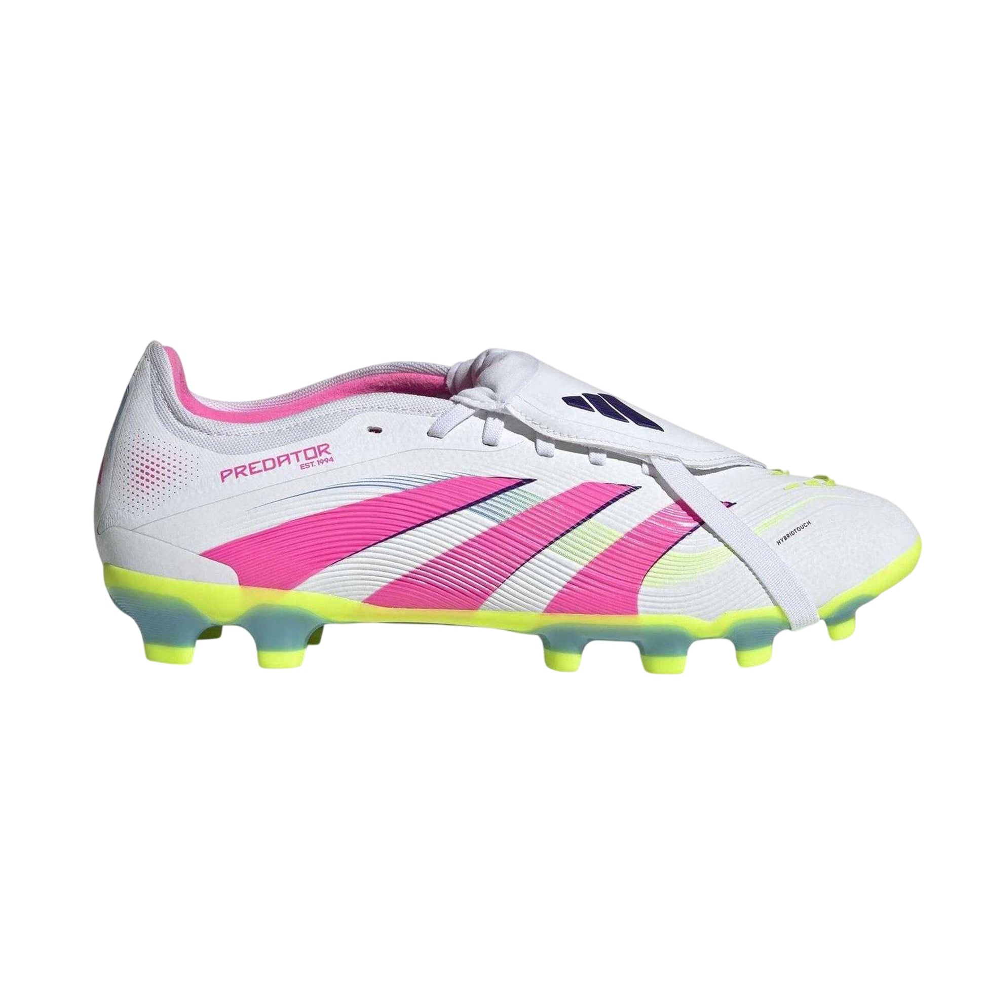 White-Pink - Front - Adidas Mens Predator Pro Football Boots