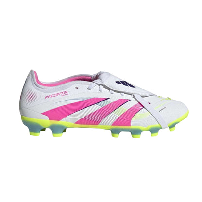 White-Pink - Front - Adidas Mens Predator Pro Football Boots