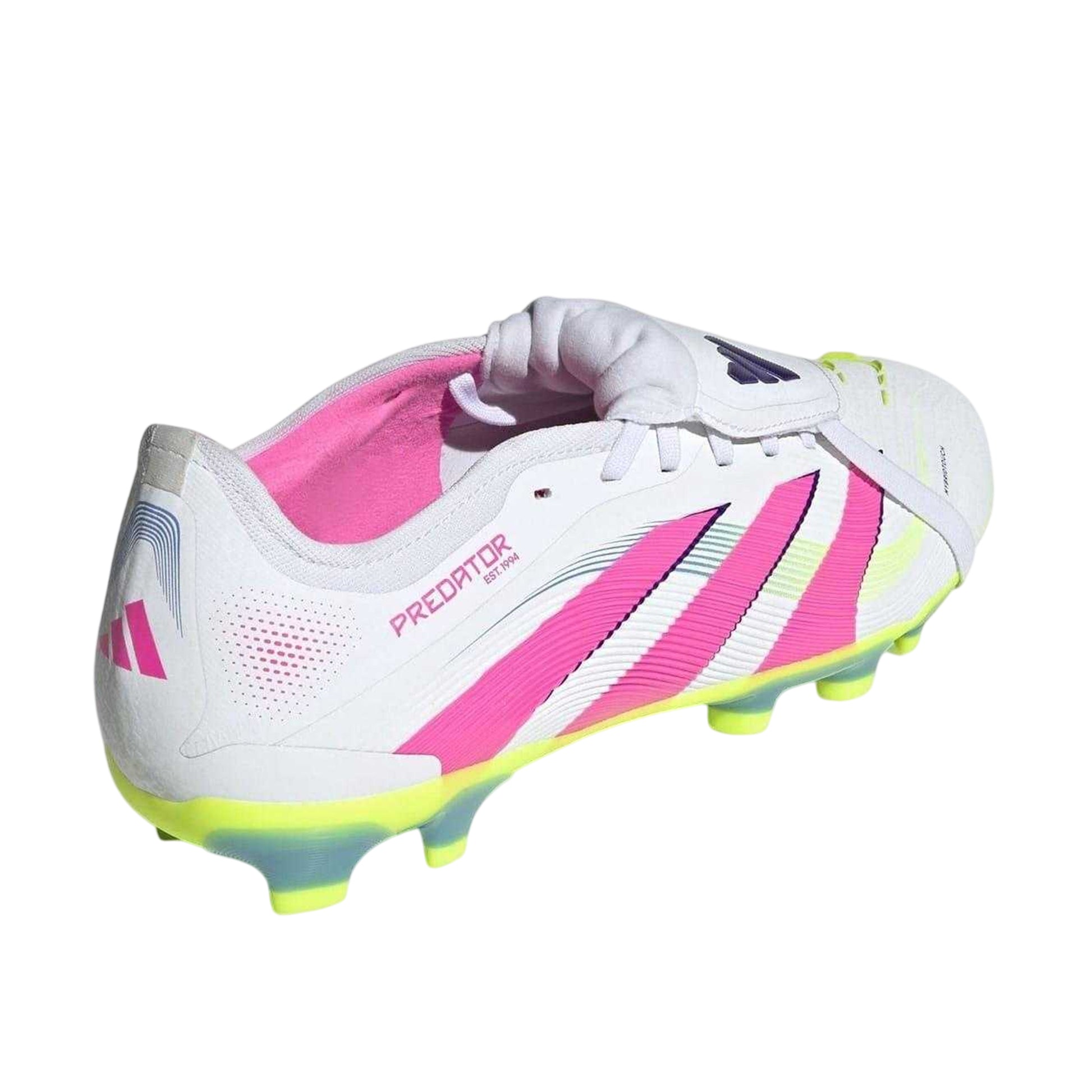 White-Pink - Back - Adidas Mens Predator Pro Football Boots