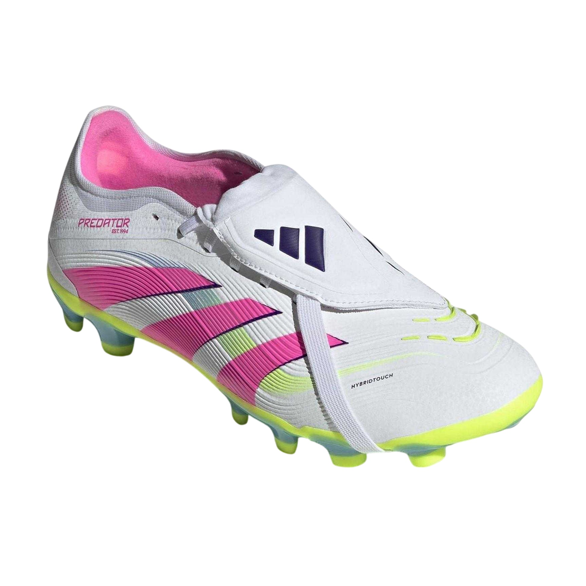 White-Pink - Side - Adidas Mens Predator Pro Football Boots
