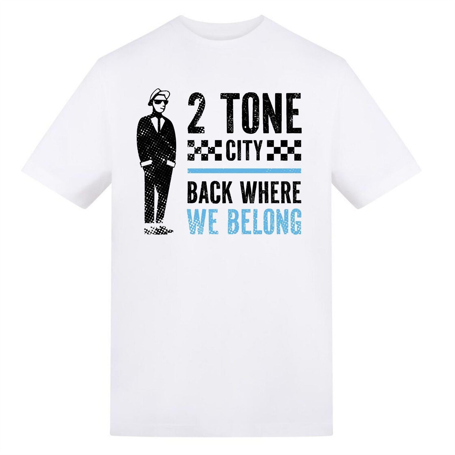 Sky Blue-White - Front - AWD Mens Back Where We Belong Coventry City FC T-Shirt