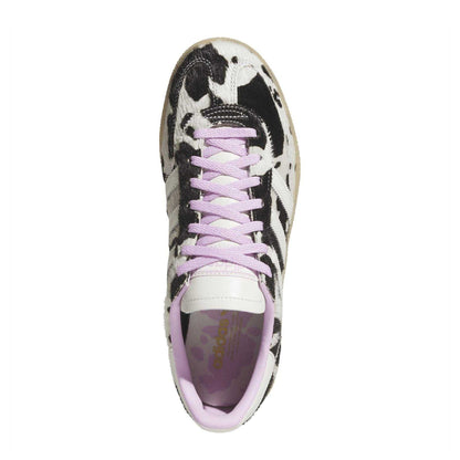 Pink-White-Black - Lifestyle - Adidas Womens-Ladies Handball Spezial Cow Print Suede Trainers