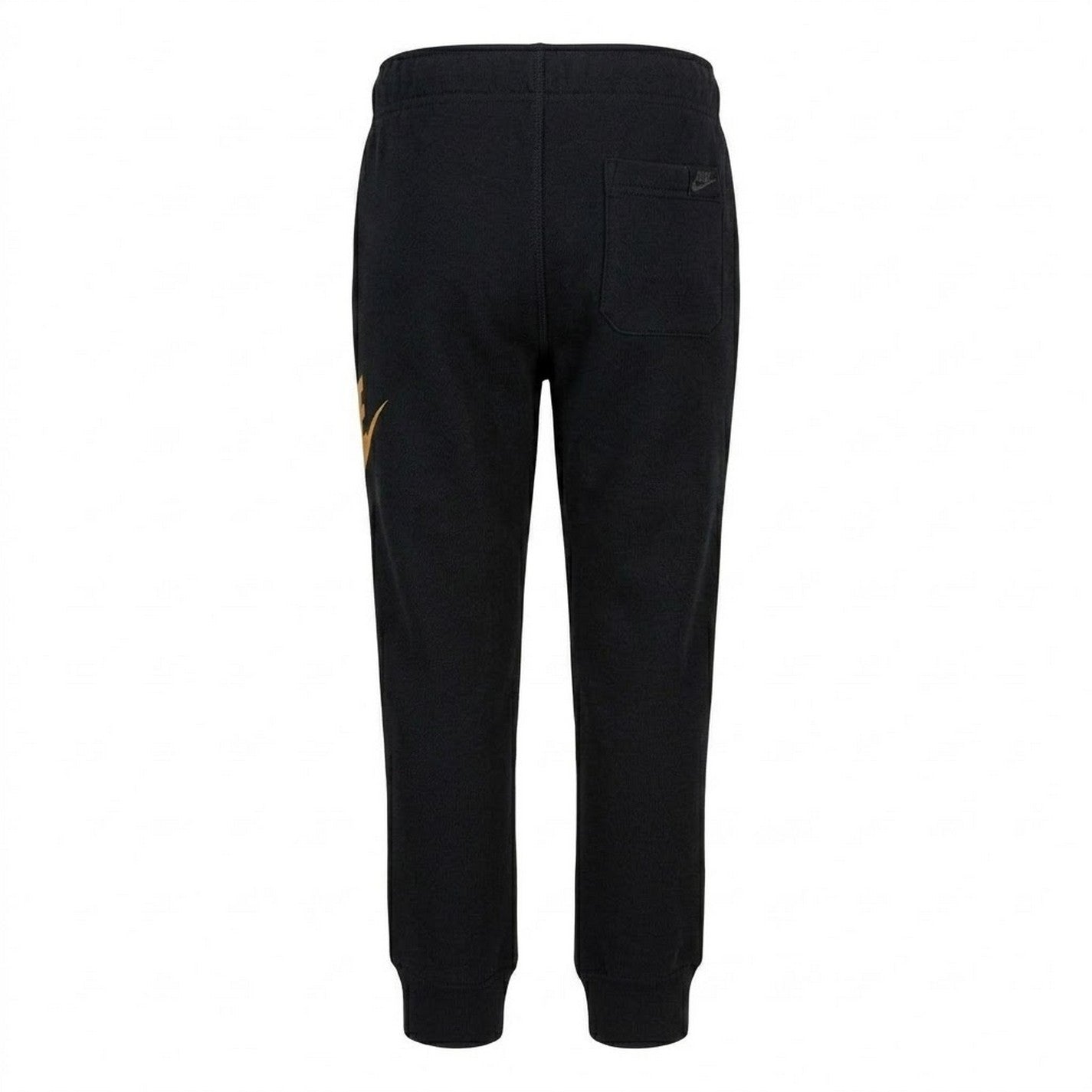 Black-Gold - Back - Nike Childrens-Kids Club Joggers