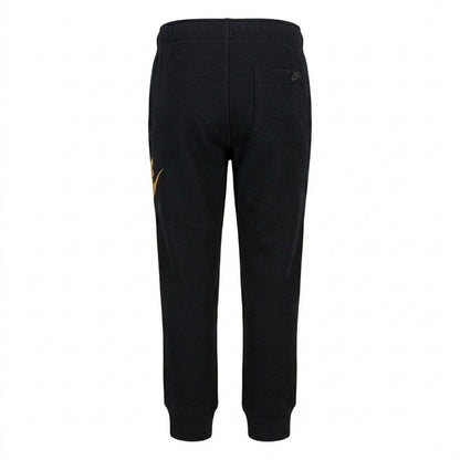 Black-Gold - Back - Nike Childrens-Kids Club Joggers