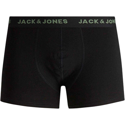 Black - Side - Jack And Jones Mens Basic Plus Boxer Briefs (Pack of 7)