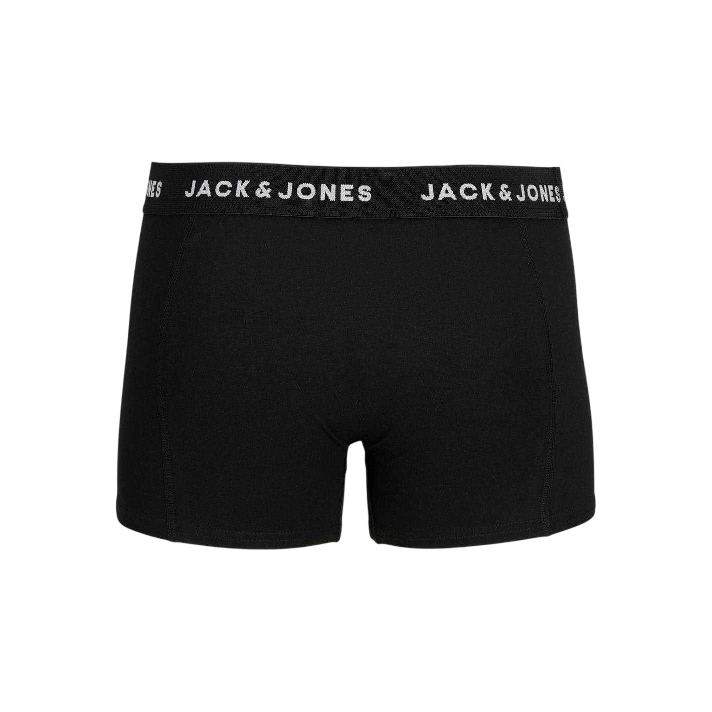 Black - Back - Jack And Jones Mens Huey Jersey Plus Boxer Briefs (Pack of 7)