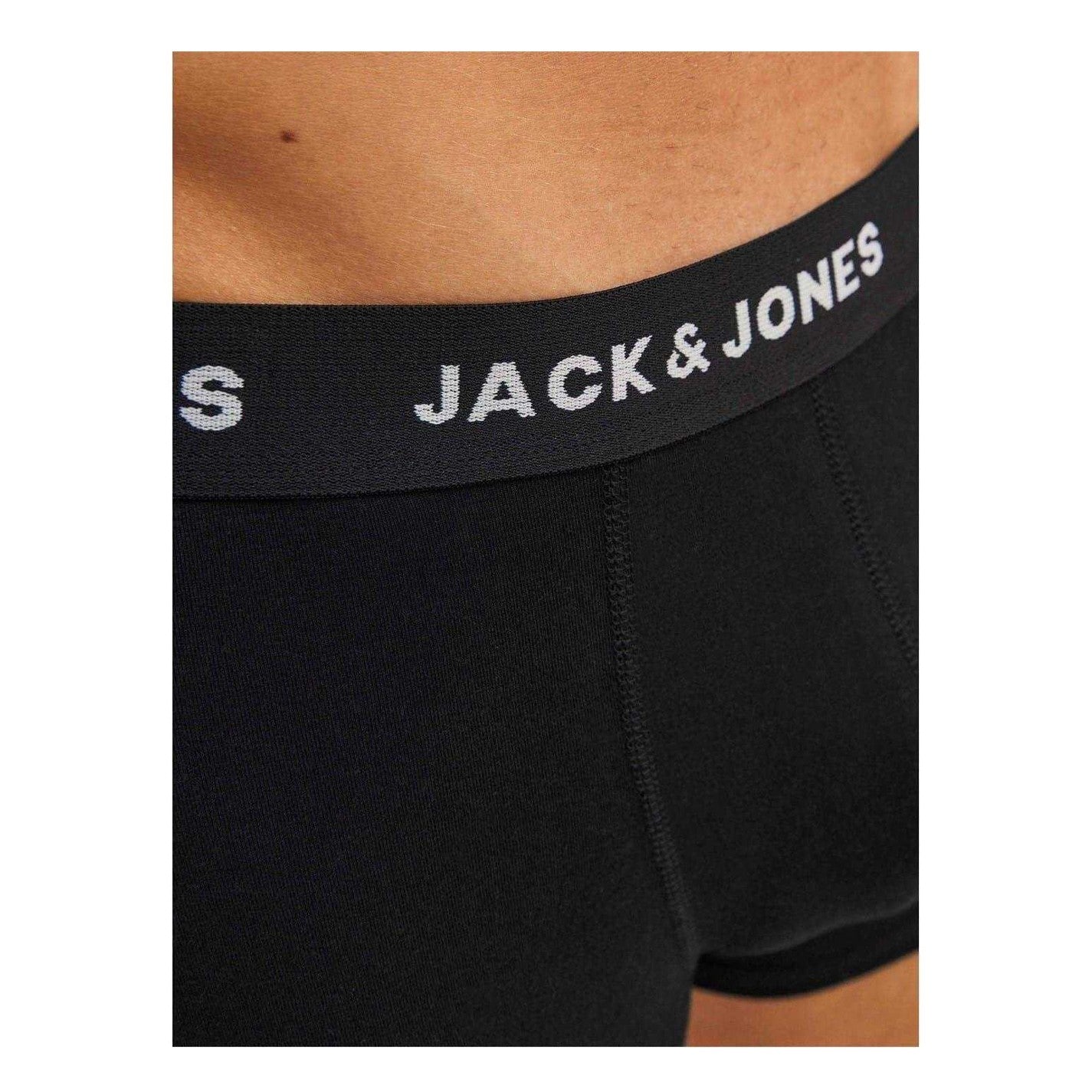 Black - Side - Jack And Jones Mens Huey Jersey Plus Boxer Briefs (Pack of 7)