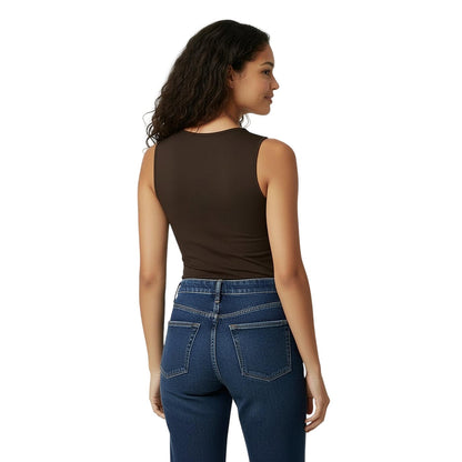 Brown - Lifestyle - Jack Wills Womens-Ladies Sleeveless Vest Top