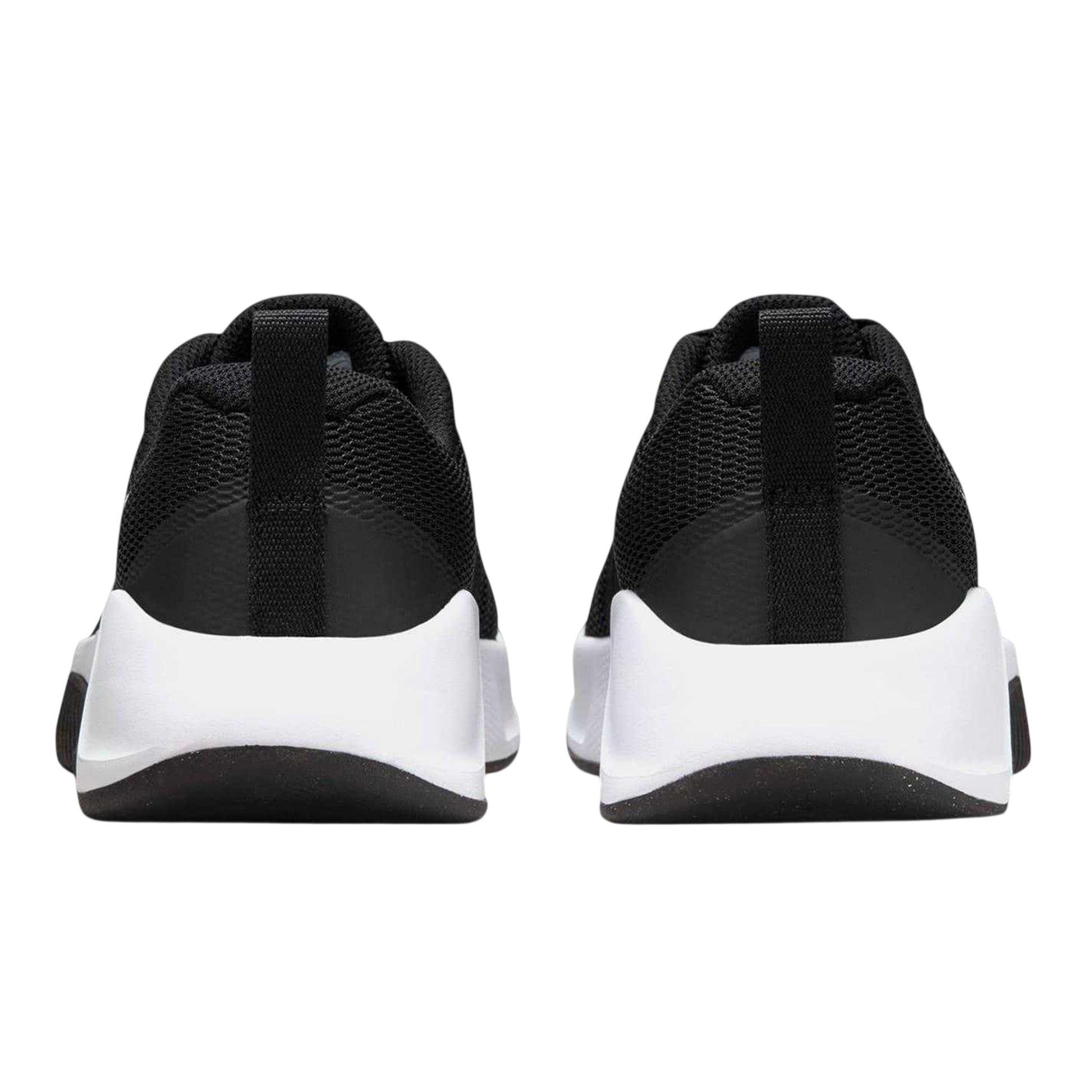 Black-White - Back - Nike Womens-Ladies Leather Flat Heel Flat Trainers