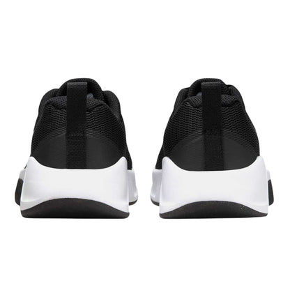 Black-White - Back - Nike Womens-Ladies Leather Flat Heel Flat Trainers