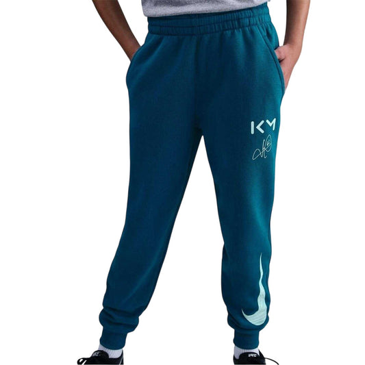 Abyss Blue - Front - Nike Childrens-Kids Kylian Mbappe Fleece Joggers