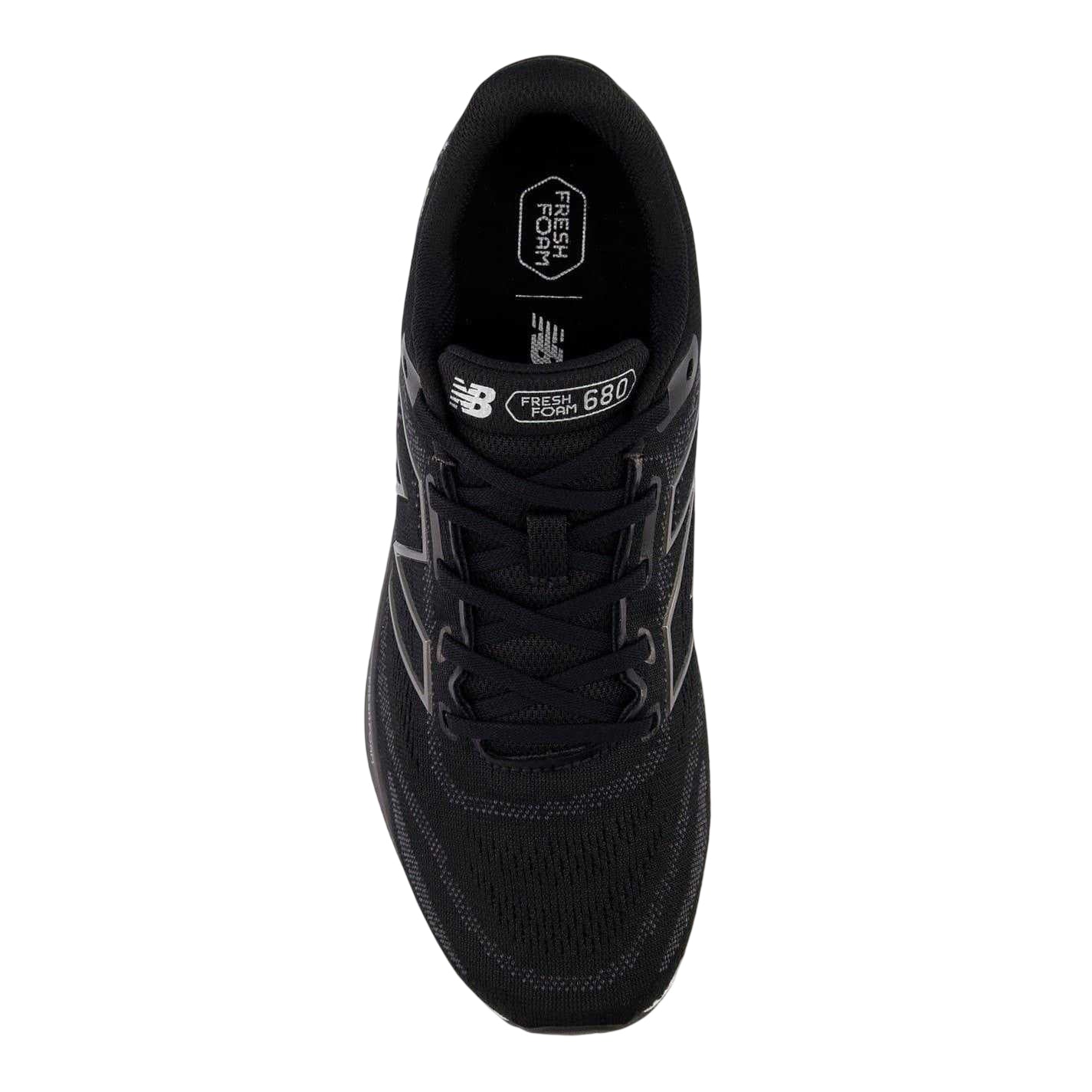 Black-White - Side - New Balance Mens Foam Running Shoes