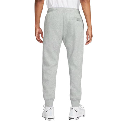 Grey - Side - Nike Mens Sportswear Club Fleece Jogging Bottoms
