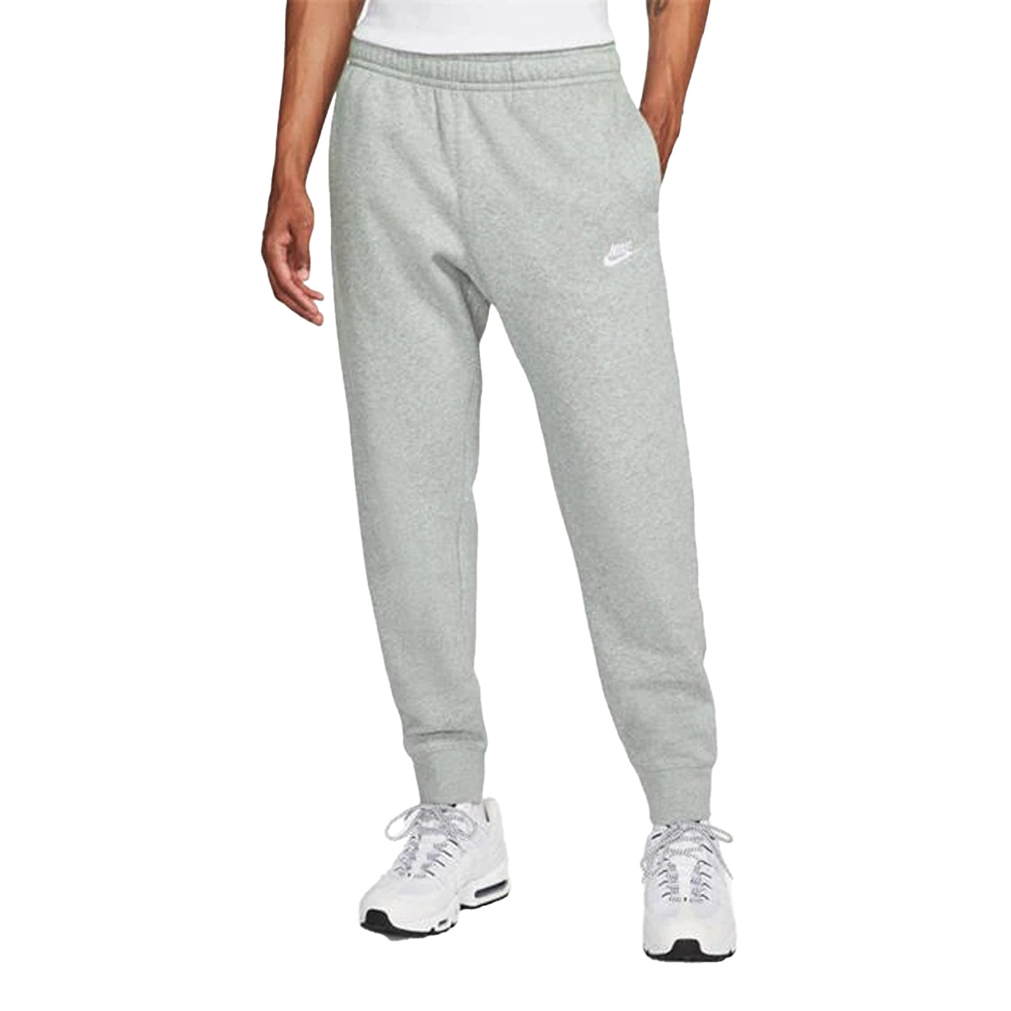 Grey - Lifestyle - Nike Mens Sportswear Club Fleece Jogging Bottoms