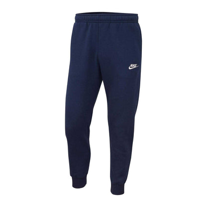 Midnight Navy - Front - Nike Mens Sportswear Club Fleece Jogging Bottoms