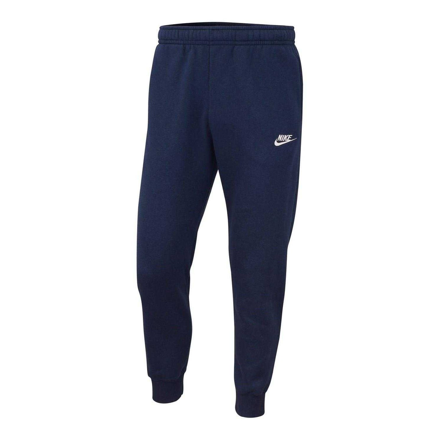Navy - Front - Nike Mens Sportswear Club Fleece Jogging Bottoms