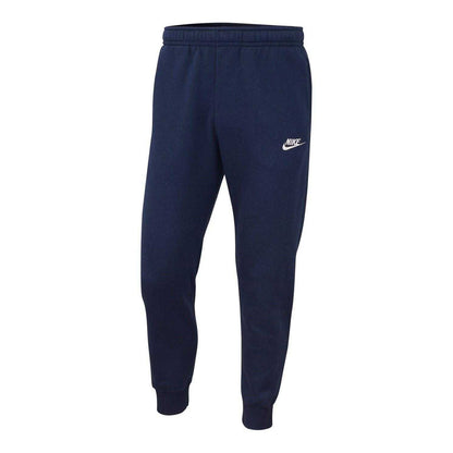 Navy - Front - Nike Mens Sportswear Club Fleece Jogging Bottoms