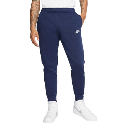 Navy - Side - Nike Mens Sportswear Club Fleece Jogging Bottoms