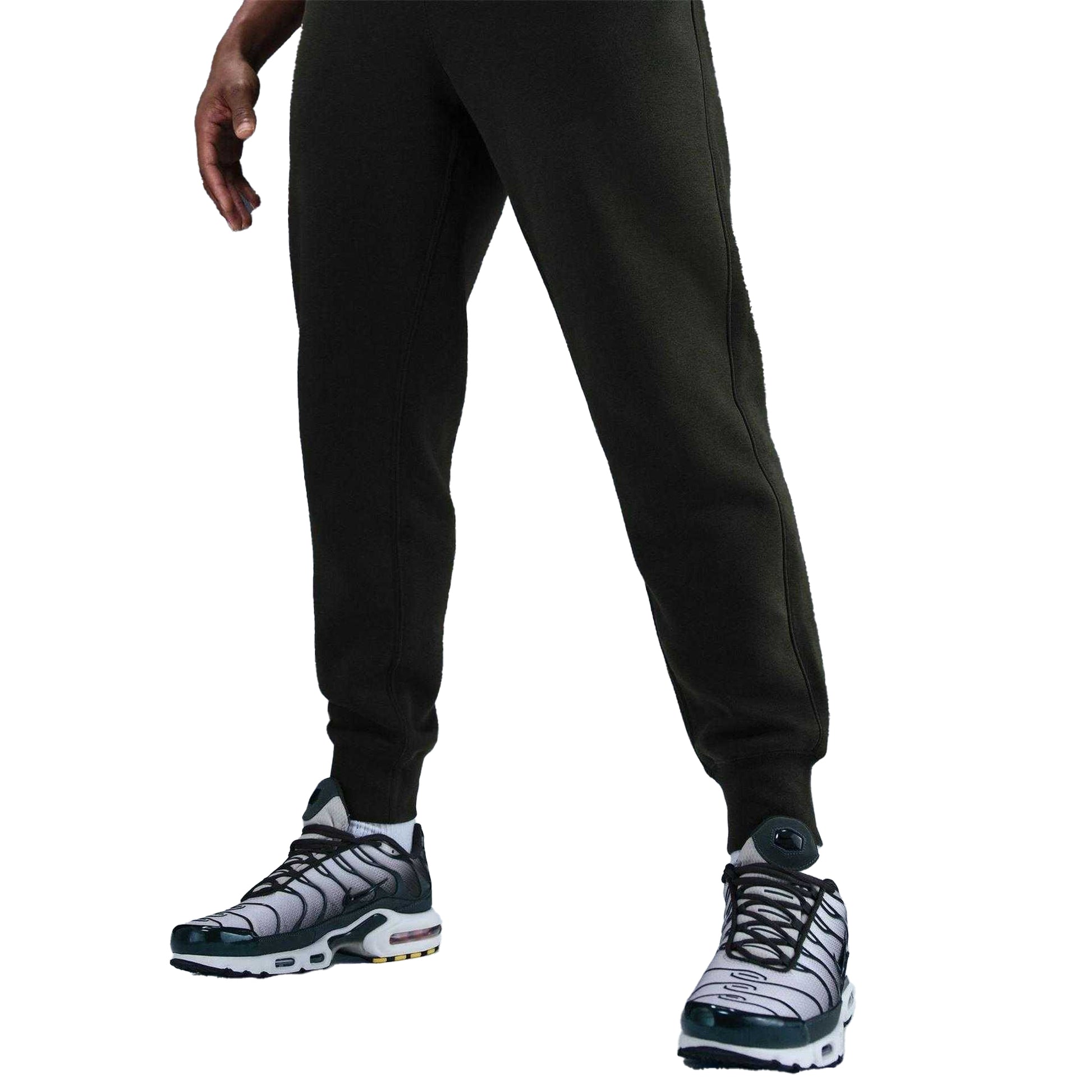 Sequoia Red-White - Lifestyle - Nike Mens Sportswear Club Fleece Jogging Bottoms