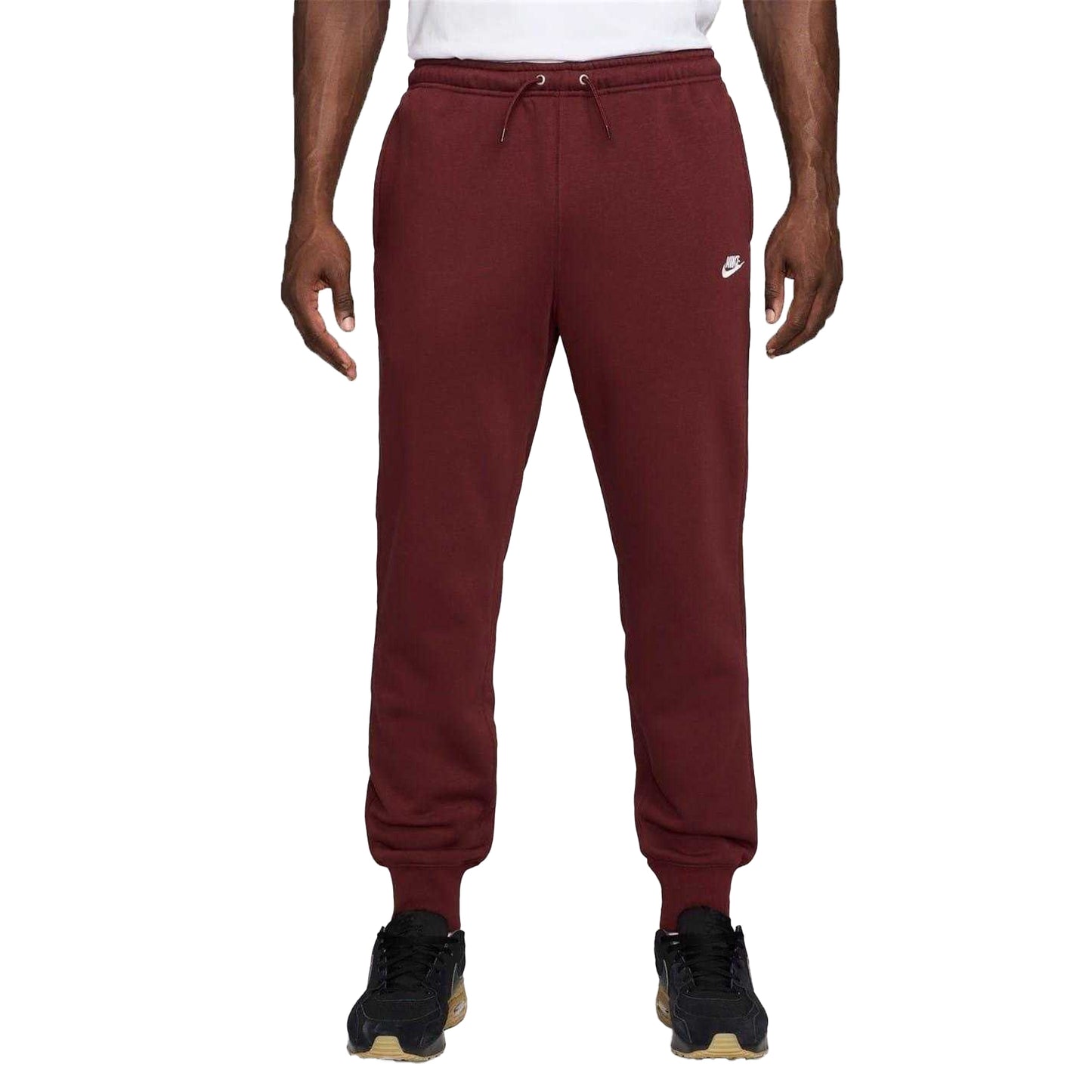 Team Red - Front - Nike Mens Sportswear Club Fleece Jogging Bottoms