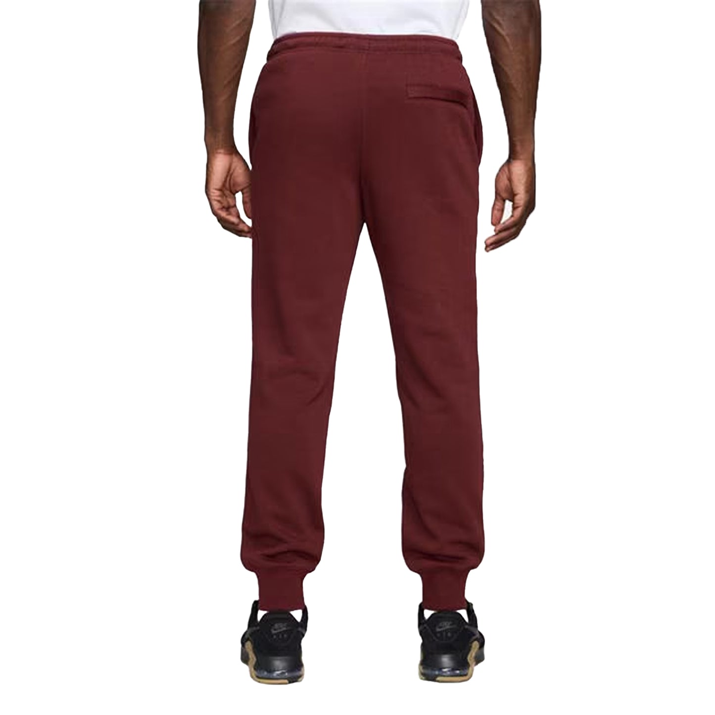 Team Red - Back - Nike Mens Sportswear Club Fleece Jogging Bottoms