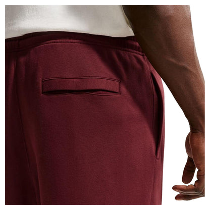 Team Red - Side - Nike Mens Sportswear Club Fleece Jogging Bottoms
