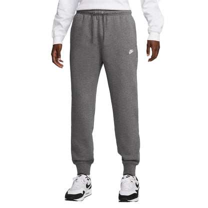 Charcoal - Front - Nike Mens Sportswear Club Fleece Jogging Bottoms